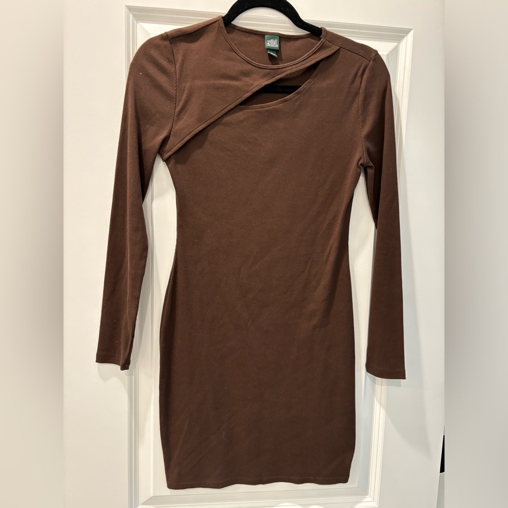 Wild Fable Chocolate Long Sleeve Dress